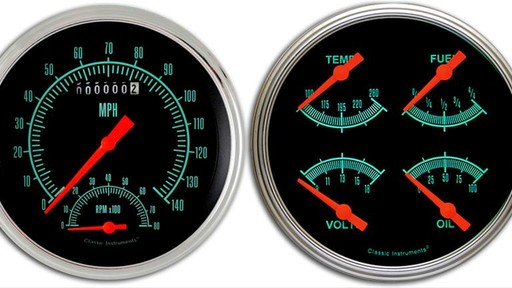 G-Stock Series 4 5/8" Speedtachular Speedo/ Tachometer
