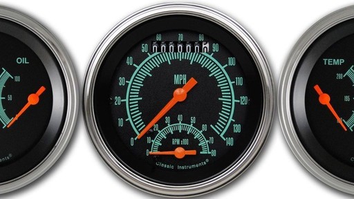 G-Srock Series 3 3/8" Ultimate Speedometer & 2 Duals