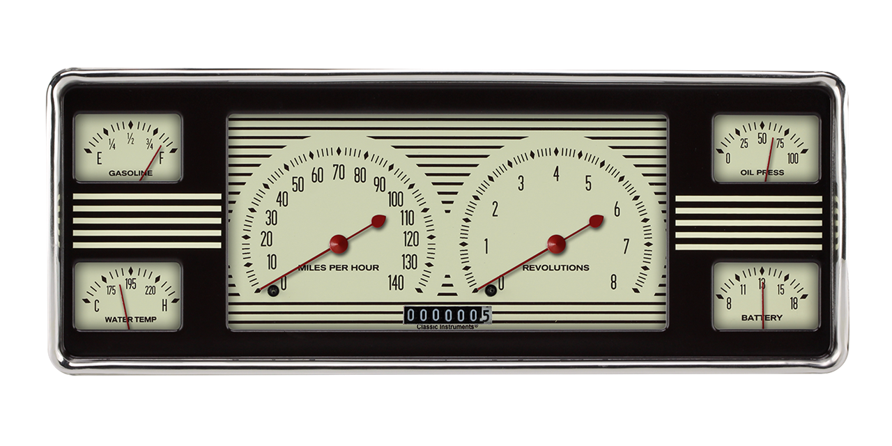 1940 Ford Nostalgia VT style 6 i 1 instrument - Kvarnberg Products