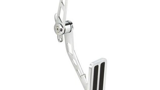 Kromad gaspedal med aluminium pedal