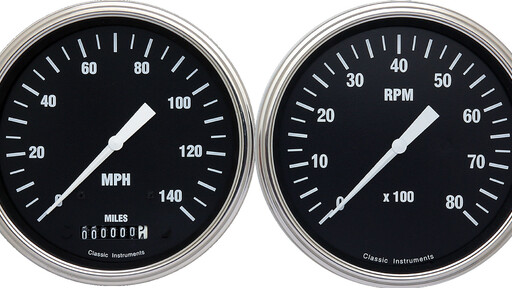 Hot Rod Series 5" Speedo, Tach, 2 1/8" 4 mätare