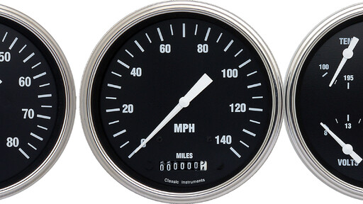 Hot Rod Series 4 5/8" Speedo, Tach, & Quad