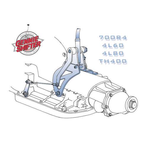 Gennie shifter bracket Th 700R4, 4L60, 4L80, Th400