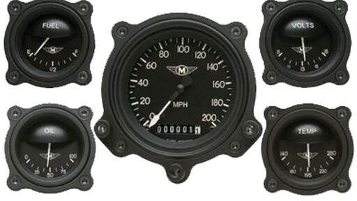Moal Bomber Series Fem mätarset med Bomber Bezels