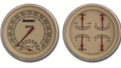 Traditional Series 4 5/8" Ultimate Speedometer & Quad